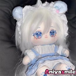 Dolls In Stock No attributes Monster Blue elf Cute Plush Doll Clothes Dress Up Cosplay Childrens Toys For Girl Anime Xmas Gifts 230816