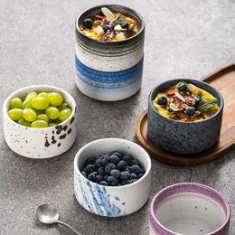 Bowls 250ml Creativity Ceramic Straight Bowl Dessert Pudding Souffle Cup Household Baking Steamed Egg Kitchen Tableware