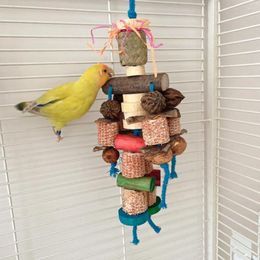 Other Bird Supplies Toy Straw Basket Bite Resistant Fun For Parrots Cockatiels Enhance Intelligence With Natural Materials Pet