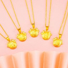Pendant Necklaces Lucky Cow For Women Wedding Symbol Of Wealth Friendship Charm Choker Chain Jewelry Gifts