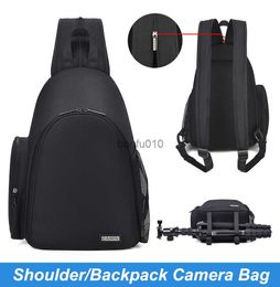 Camera bag accessories Multi-functional Waterproof Camera Backpack Large Capacity Portable Travel Camera Bag Single-shoulder Bags Crossbody Outdoor HKD230817