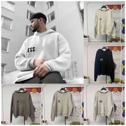 Men's essentialhoodie Sweatshirts Hoodie Ess Men Knitted Sweater Zipper Letter Long Sleeve Sweatshirt Loose Fog Essentail Hoodie yh88g