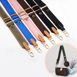 Bag Parts Accessories Canvas Bag Strap Leather Adjustable Messenger Strap Replacement Women Handbag Wide Shoulder Crossbody Strap Webbing Accessories 230816