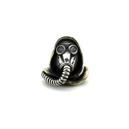 Outdoor Gadgets Outdoors EDC Tools Brass Gas Mask Soldier Skull Knife Beads Lanyard Paracord Key Rings Pendants DIY Accessories 230816