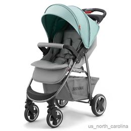 Strollers# Portable Folding Four Wheels Stroller Baby Cars High View Carriers and Strollers Sit or Lie Down Shock Absorption Baby Pram R230817