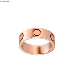 ED3W Ring Designer Engagement Jewellery Rose Gold Sterling Silver Titanium Steel Diamond Custom Simple Cute for Men Women Teen Girls Couple Wedding Red Box