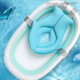 Bathing Tubs Seats Baby bathtub mat bathtub seat support mat newborn safety bathtub mat adjustable soft bathtub net bag Z230817