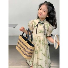 Girl's Dresses Girls' Summer Dress New Children's Ancient Style Qipao Dress Foreign Princess Dress Girls' Summer Dress