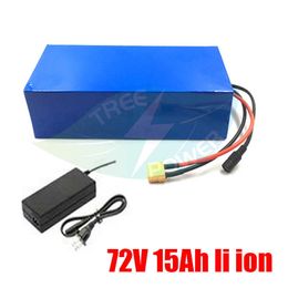 72V 15Ah Lithium battery pack 1000W-3000W 84V Electric bicycle scooter motorcycle ebike battery with BMS+ 3A Charger