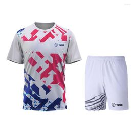 Men's Tracksuits Yudx Patchwork Broken Pattern Badminton Sport Wear Golf Jogging Running Quick Drying T-Shirt