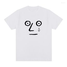 Men's T Shirts Korean Manga T-shirt Cotton Short Sleeve Cartoon Cute Plain Funny Top Men Women Unisex Kawaii Inbetweening Tee