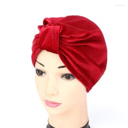 Berets Spring And Summer European American Foreign Trade India Tam-O'-Shanter Toque Flannel Muslim Solid Colour Hat Spot