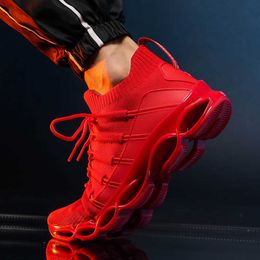 Running Shoes New Blade Shoes Fashion Breathable Sneaker Running Shoes 46 Large Size Comfortable Sports Mens Shoes Jogging Casual Shoes 230803