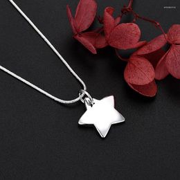 Chains Brands 925 Sterling Silver Elegant Star Necklace For Women Fashion Party Wedding Street Versatile Jewellery Noble Gift