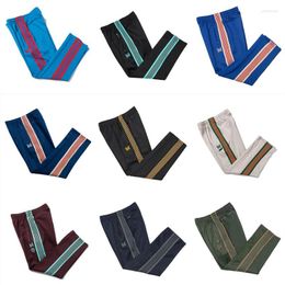 Men's Pants Good Quality Butterfly Needles Training High Street Awge Straight Women Stripes Fashion Men