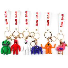 Class Garten of Banban Plush Charm KeyChain Kindergarten Anime Cartoon Key Ring Ban Ban Animation Bags Pendant Dolls Car Ornaments 16 Colors