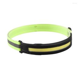 Racing Sets Rechargeable LED Headlamps COB Strip Light 225°Wide-Angle Adjustable For Head