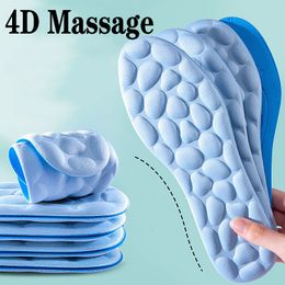 Shoe Parts Accessories Massage Memory Foam Insole Shoes Breathable Cushion Sport Running Insoles Feet Plantar Fasciitis Men Women Pads 230817