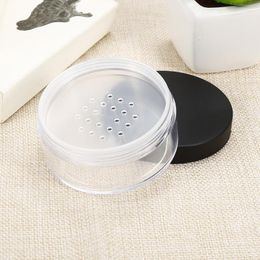 Storage Bottles 50g Plastic Empty Loose Powder Pot Sieve Sample Body Butter Refillable Cosmetic Makeup Container