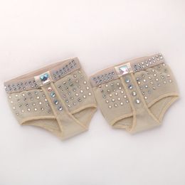Belly Dancing Foot Thong Inlaid Rhinestone Heel Protector Professional Ballet Dance Socks 1 Pair Toe Pad Belly Dance Accessories