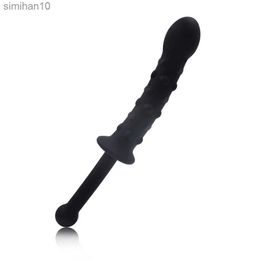 Anal Toys New Soft Realistic Anal Sex Toys Huge Penis Dildos for Women with Handle Butt Plug Anus Dilator Massage Stimulaiton Sex HKD230816