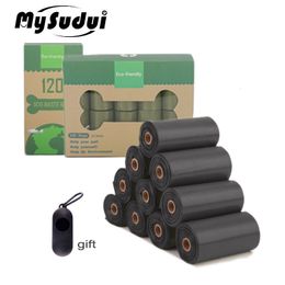 kennels pens Rolls Pet Dog Poop Bags Biodegradable Compostable Eco Friendly Waste Dispenser Outdoor Degradable Excrement 230816