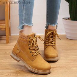 Boots 2023 Winter Shoes Woman Warm Snow Boots Women Ladies Ankle Boots Outdoor Thick Bottom Tooling Boots Pink Booties Boots Women T230817