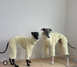 Dog Apparel Italian Greyhound Four-Leg Jumpsuit Winter Warm Dog Coat Greyhound Whitbit Dog Clothing 230816