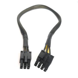 PC PSU PCI-E 6-pin male to 8pin Male GPU Video card power cable cord 18AWG 30cm for Dell T5810 T3610 T5610 T7600 T7610 Computer