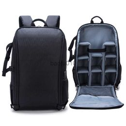 Camera bag accessories JINNUOLANG New Large Capacity Backpack For Camera Shoulders Bag Waterproof Photography Back Pack Multi Function Travel Mochila HKD230817