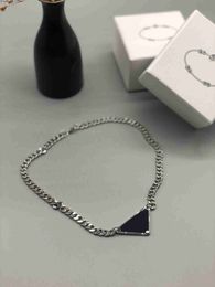 Pendant Necklaces 2023 luxurys Sale Pendant Necklaces Fashion for Man Woman 48cm Inverted triangle designers brand Jewellery mens womens with box Z230819