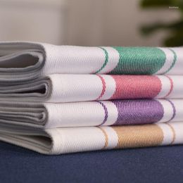 Table Napkin 10pcs White Stripe Cotton 32x50cm Napkins Soft Comfortable For Dining Home Restaurant Decoration Daily