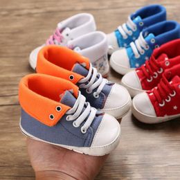 Athletic Shoes Lace Up Low Top Canvas Toddler Baby Boy Girls Walking Comfort 4 Colours 2023