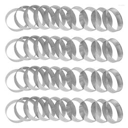 Baking Tools 40Pcs Circular Tart Rings With Holes Stainless Steel Fruit Pie Quiches Cake Mousse Mould Kitchen Mould 7Cm CNIM