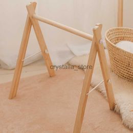 Baby Natural Wooden Gym Play Toys Teether Clouds Wooden Rodent Stroller Chain Hanging Baby Toy Bed Holder Gift HKD230817