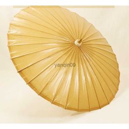 Umbrellas Oilpaper Shade Decorative Umbrella Brown Antique Women Rainproof Sunscreen Traditional Purely Handmade Parasol Foldable Umbrella HKD230817