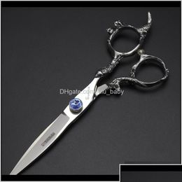 Hair Scissors Cutting Tools 6 Inch Thinning Set Barber Shop Professional Equipment Drop Delivery Products Care Styling Dh43Q