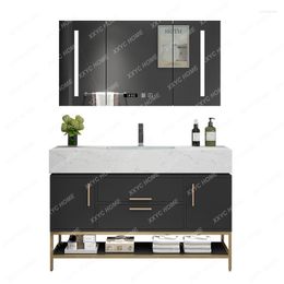 Bathroom Sink Faucets Marble Floor Cabinet Combination One Piece Drop El Apartment Wash Basin