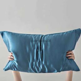 Pillow Case Satin case Comfortable Home Sofa Decor Solid Colour Throw Cover Case Satin Cushion Cover Skin Hair Care Wholesale HKD230817