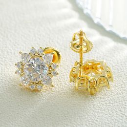 Anti-Allergic Girls Women New Fashion Earrings 925 Sterling Silver Moissanite Earrings Studs Nice Gift