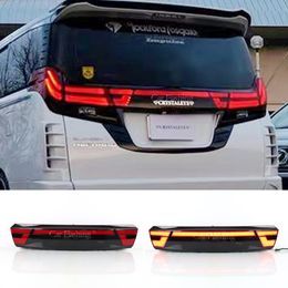 Car LED Bumper Lights For Toyota Alphard 2015 2016 2017 2018 Taillights Rear Fog Lamp Brake Light Reflector Reverse Lamps