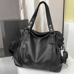 Hobo Women's Large Hobos Shoulder Bag Quality Pu Leather Retro Sweethearts Handbags Commuter Shopper Travel Female Crossbody Bags Sac HKD230817