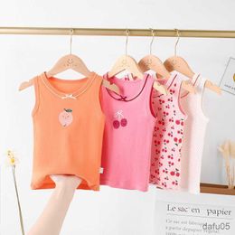 Tank Top Summer 2022 Tank Tops For Girls Cotton Children Undershirts Multiple Styles Boys Underwear Teen Bra Kids Camisole Vests 10 12Y R230817