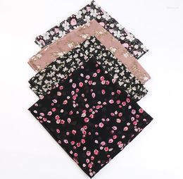 Scarves 120pcs Fashion Flower Print Square Chiffon Scarf Shawl Wrap/muslim Floral