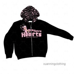 Hoodies Sweatshirts Goth Punk Sweatshirt Hoodies Zip Up Hoodie Stars Print Sport Coat Pullover Long Oversized Hoodie Jacket LGYZ