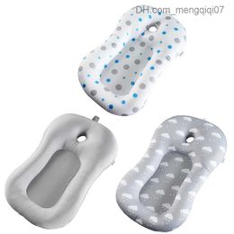 Bathing Tubs Seats Babies boys girls cushioned seats newborn anti-skid bathtub baby shower support pad baby care bathtub accessories Z230817