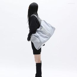 School Bags Korean Vintage Simple Shoulder Crossbody Nylon High-capacity Women Handbags Casual Y2k Luxury Tote Sports Travel Bag