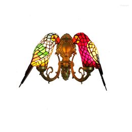 Wall Lamp Simple Bathroom Mirror Front Lamps Corridor Stairs Background Parrot Personality Double-Headed