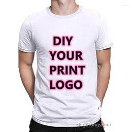 Men's T Shirts 2023 Big Size Unisex Custom Shirt Make Your Design Logo Men Women Diy Print Original High Quality Birthday Gifts Tshirt