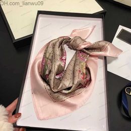 Scarves Designer Letters Print Floral Silk Scarf Headband for Women Fashion Long Handle Bag Scarves Shoulder Tote Luggage Ribbon Women Bandana Z230818